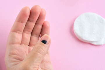 hand with polish