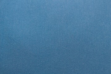 Blue fabric texture background. Textile background with copy space. Space for text.