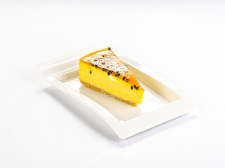 Sweet tasty delicous cheesecake maracuya
