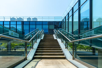 Obraz premium Financial center square and office building in Ningbo, China