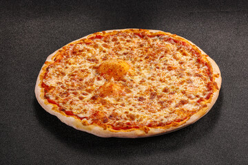 Italian traditional Pizza Margarita with cheese
