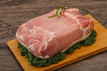 Pork meat piece for cooking