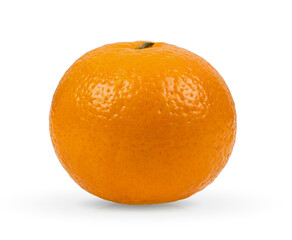 Tangerine or clementine on white background