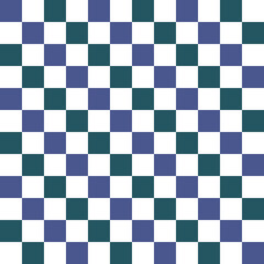 Green, white and blue grid pattern, square