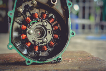 Magnet coil or motorcycle CDI unit.