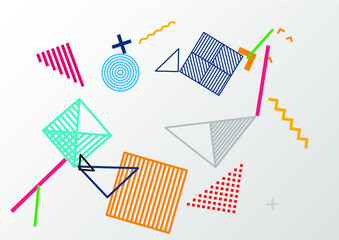 Vector of abstract geometric pattern and background