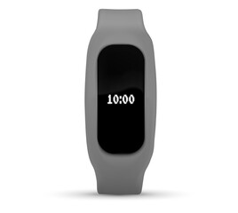 Fitness bracelet Collection of smart band. Realistic set of bright concepts on the use of fitness bracelets. Bracelet with run activity tracking.