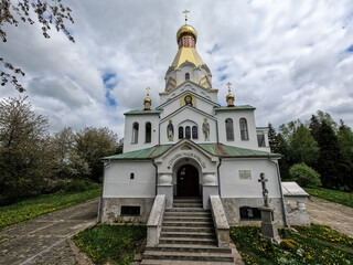 A views of the Orthodox Church in Medzilaborce, Slovakia