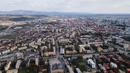 Aerial view of Kosice city in Slovakia