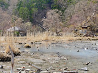 日光湯元温泉2　源泉と寺