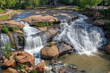 Reedy River Falls in Greenville, SC