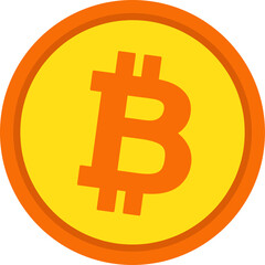 Obraz premium Bitcoin icon sign design