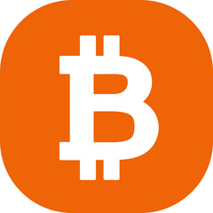 Obraz premium Bitcoin icon sign design