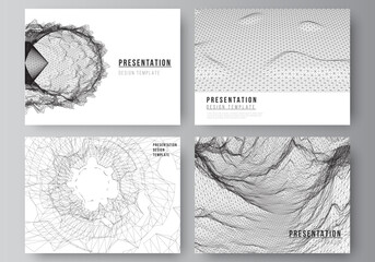 Vector layout of presentation slides design business templates, template for brochure, cover, business report. Abstract 3d digital backgrounds for futuristic minimal technology concept design.