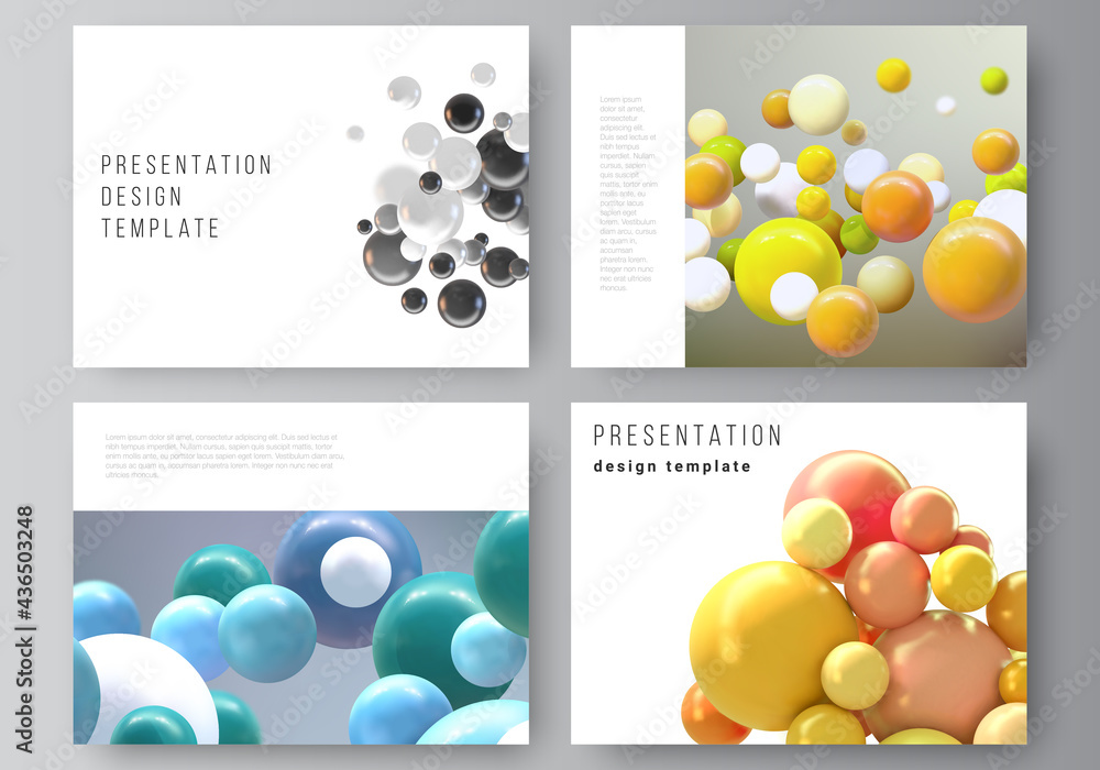 Poster vector layout of the presentation slides design business templates, multipurpose template for presen