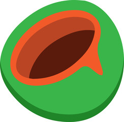 Coconut icon sign design