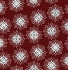 christmas pattern flowers 