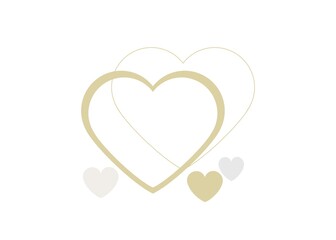 heart isolated white background 