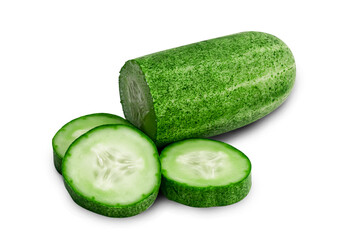 cucumber on white background