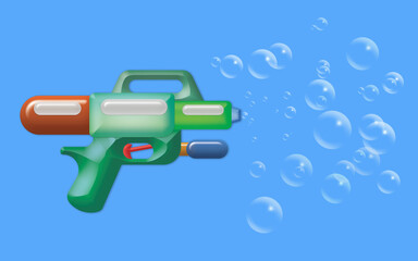 Seifenblassen Pistole.