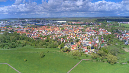 Kleinwittenberg/Piesteritz. Vogelperspektive.