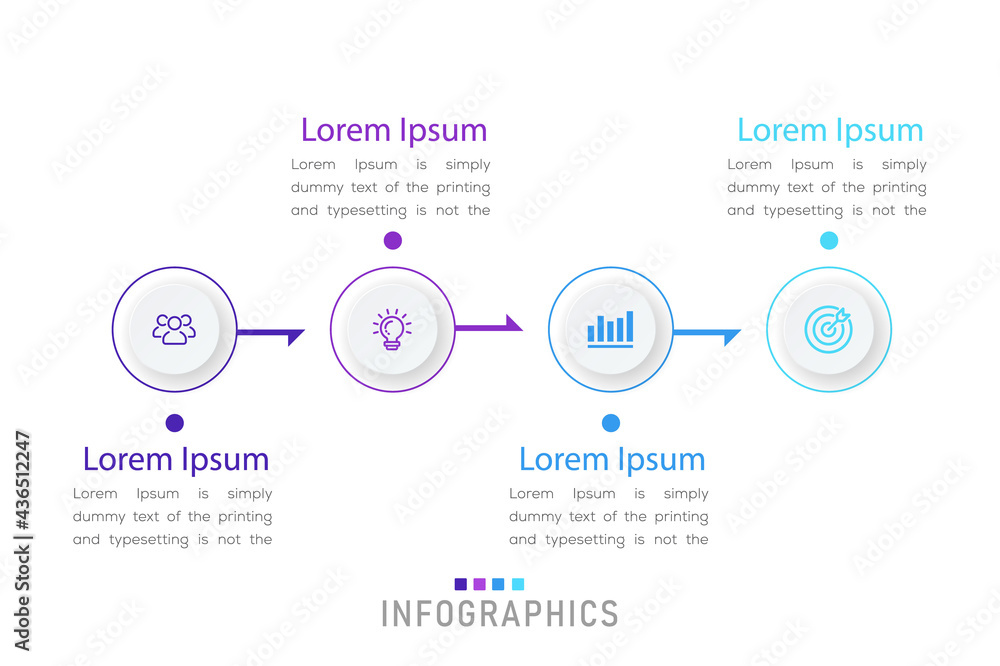 Poster timeline infographic design element and number options. business concept with 3 steps. can be used f