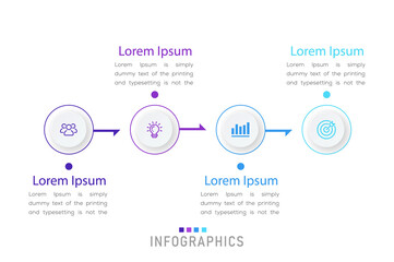 Timeline infographic design element and number options. Business concept with 3 steps. Can be used for workflow layout, diagram, annual report, web design. 