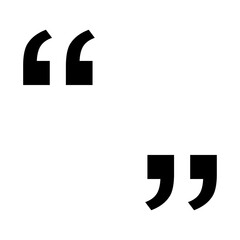 Quote concept icon, quotation speech bubble symbol, vector illustration dialog sign, text mark graphic