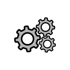 Fototapeta premium icon gear wheel logo vector design