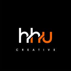 HHU Letter Initial Logo Design Template Vector Illustration