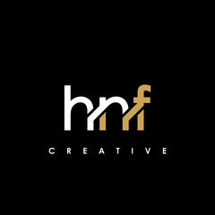 HNF Letter Initial Logo Design Template Vector Illustration