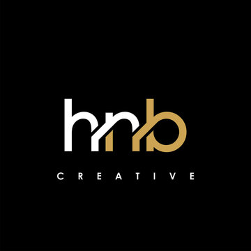 HNB Letter Initial Logo Design Template Vector Illustration