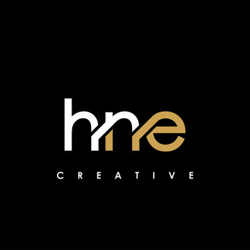 HNE Letter Initial Logo Design Template Vector Illustration