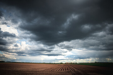 Heimat Niederbayern Landschaft mit Wolken