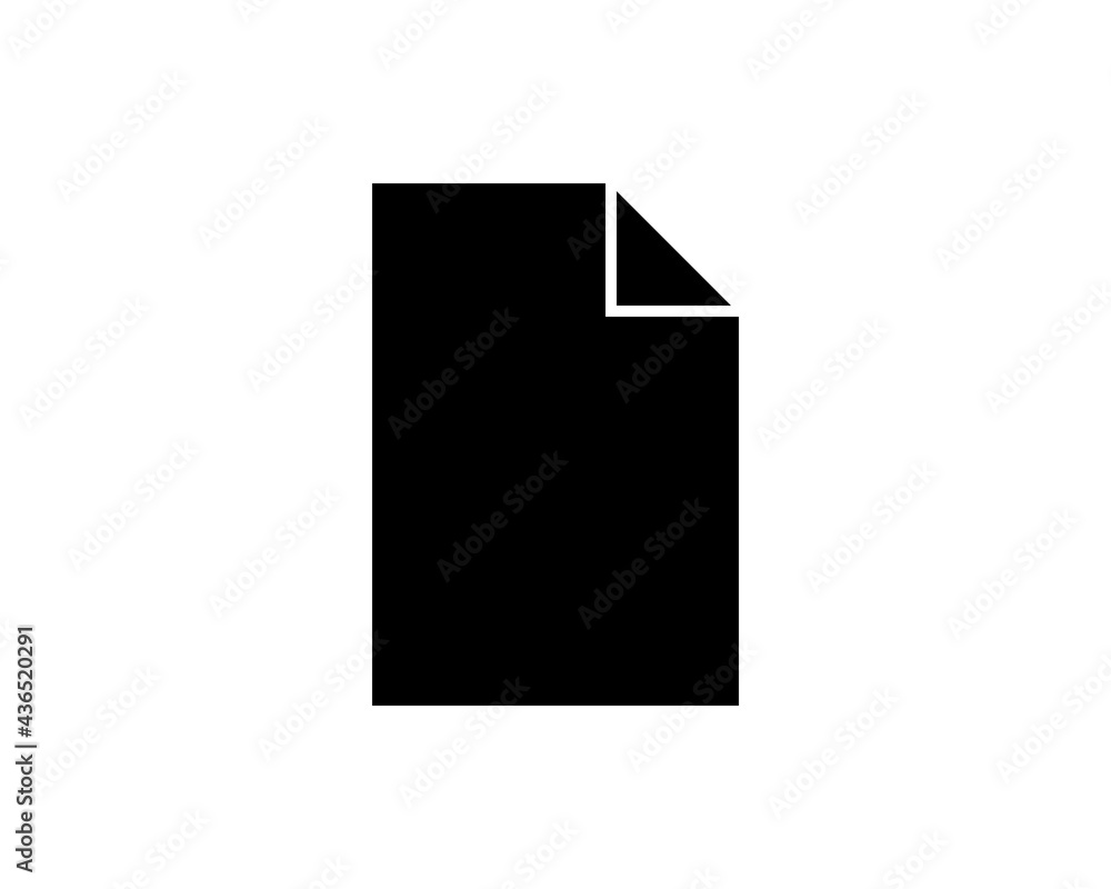 Poster document icon. file, text document, a sheet of paper document. symbol for modern websites and mobile
