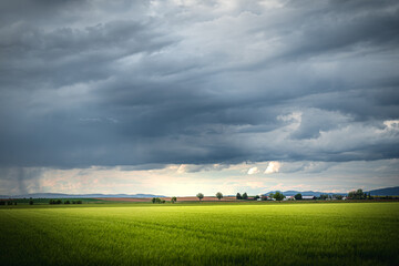 Heimat Niederbayern Landschaft mit Wolken