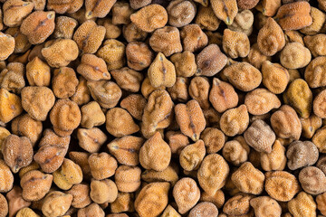 background - many raw black chickpeas