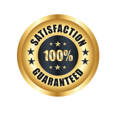 Satisfaction Guaranteed badge, trust badge design, guarantee badge, trusts badge logo