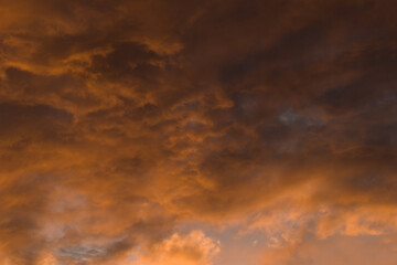 Dramatic sunset clouds sky background