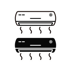 Air Conditioner Icon. Air conditioner sign symbol. Vector Illustration.