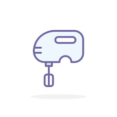 Hand mixer icon in filled outline style.