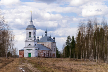 landscape ancient Orthodox church