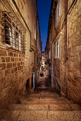 Fototapeta na wymiar Tight Streets of Dubrovnik