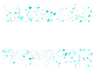 Triangle Explosion Confetti. Triangles Burst Flying Confetti.