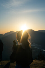 Fototapeta premium Mt.Woodside Sunset Halo