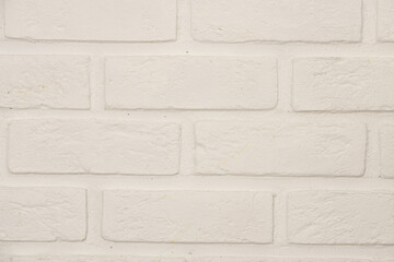 Close up white brick wall background