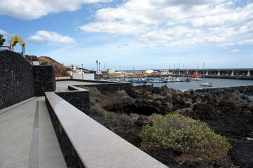 Fototapeta na wymiar La Restinga is a new town with a port on the island of El Hierro.Canary islands.Spain.