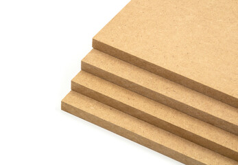 Raw MDF and products made of this material are sensitive to valgus and need to be kept indoors. The photo shows the boards of raw MDF brown.