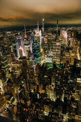city at night, new york city at night, manhattan skyline