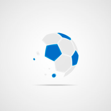 Soccer ball icon. Vector template